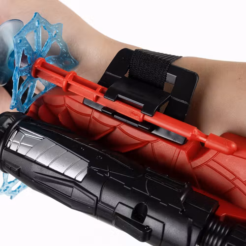 Handske med nätkastare, skjutande spindelhandske, tre pilar, pilar