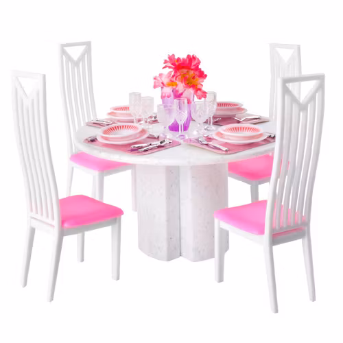 Dockhusmöbler Matset Bord Stolar Servis 43 delar