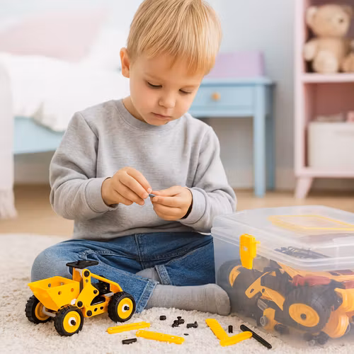 Byggklossar - fordon 100 delar