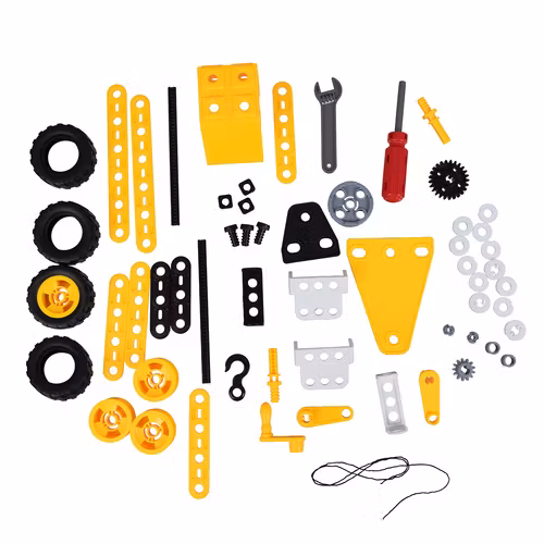 Byggklossar - fordon 100 delar