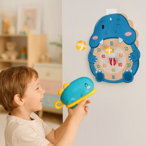 Arkadspel med dinosaurieskjutning