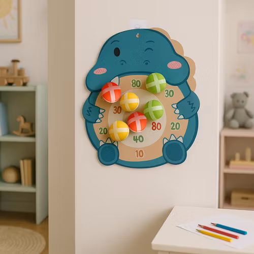 Arkadspel med dinosaurieskjutning