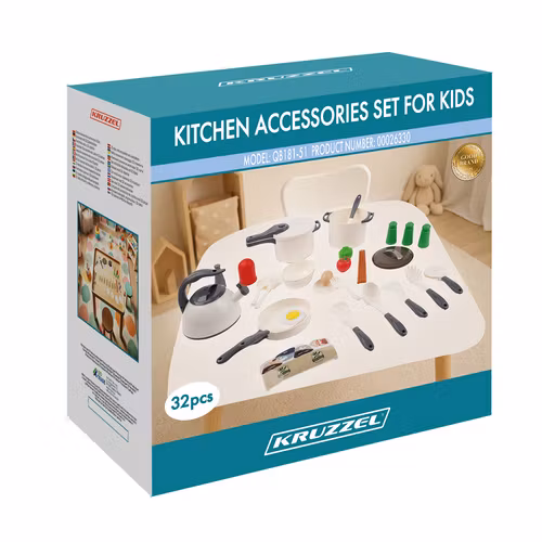 32-delade kastruller för barn, kökstillbehör, köksset som present