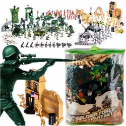 Militærbase, Legetøjsoldater til børn - op til 300 elementer