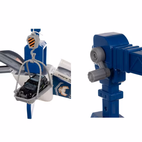 Polisplan för barn, hopfällbar interaktiv parkeringsplats, polis + bilar