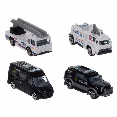 Polisplan för barn, hopfällbar interaktiv parkeringsplats, polis + bilar