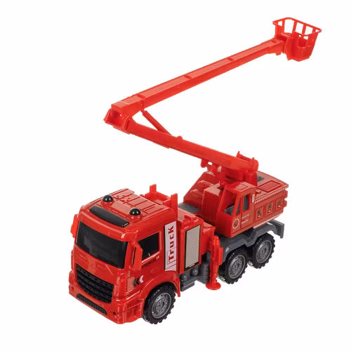 Brandbil för barn, brandkår, stort set med 6 brandbilar för små räddningsentusiaster 6 i 1