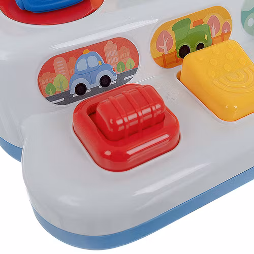 Pedagogisk leksak med popup-fordon, hoppande POPUP-bilar, interaktiva 4-i-1-fordon