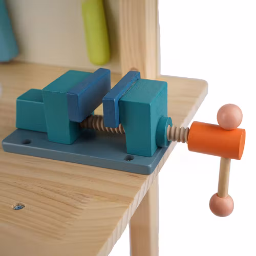 Barnverkstad med 3-i-1 träverktyg – det perfekta gör-det-själv-kitet