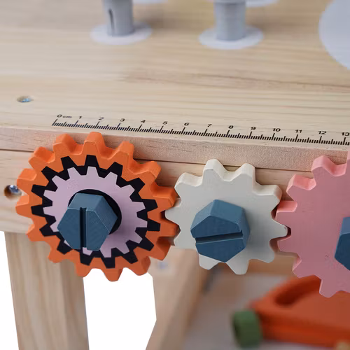 Barnverkstad med 3-i-1 träverktyg – det perfekta gör-det-själv-kitet