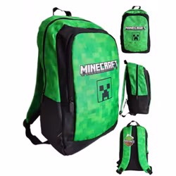 Minecraft Creepers skolväska, 40 cm väska