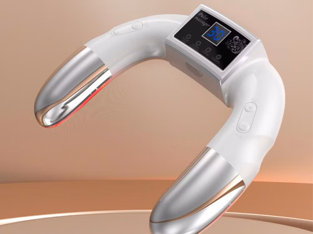 Handmassageapparat EMS Elektrostimulator – Pulsterapi mot spänningar, smärta & stress