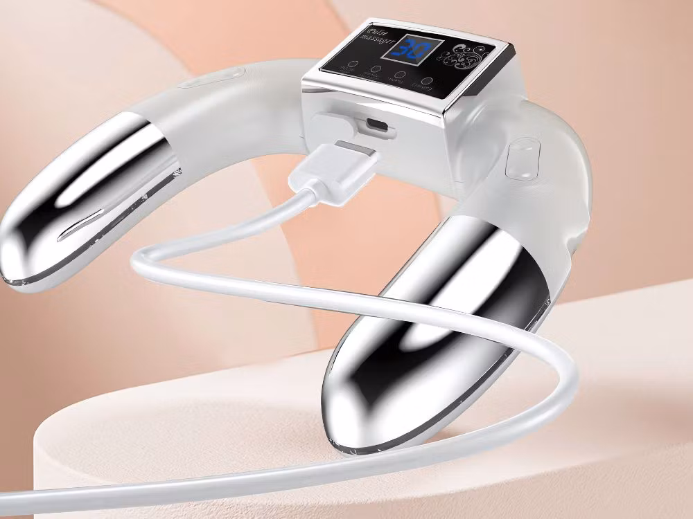 Handmassageapparat EMS Elektrostimulator – Pulsterapi mot spänningar, smärta & stress