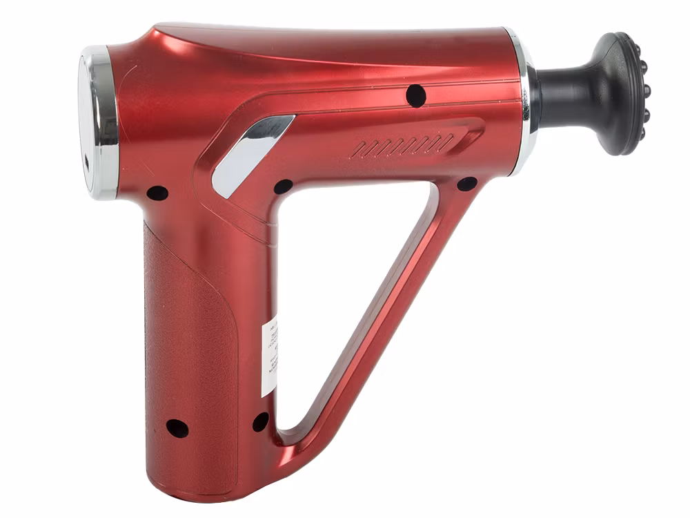 Massagepistol för Rygg, Kropp & Ben – Stark Muskelmassage med 4 Utbytbara Munstycken