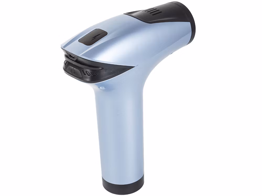 Massagepistol för Rygg, Stark Muskelmassage med 5 Utbytbara Munstycken -Blå