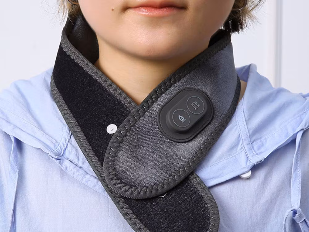 Shiatsu Massage - Nakkemassageapparat til nakke, ryg og skuldre - Beige