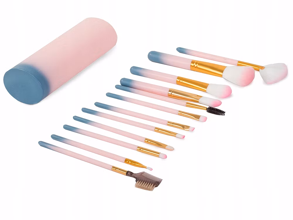 Professionellt Sminkborstset 12 Delar – Komplett Makeupborstar Kit