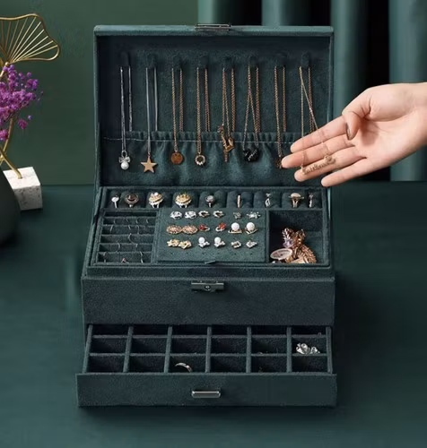 Smyckeskrin – Smyckesförvaring med Fack för Ringar & Halsband