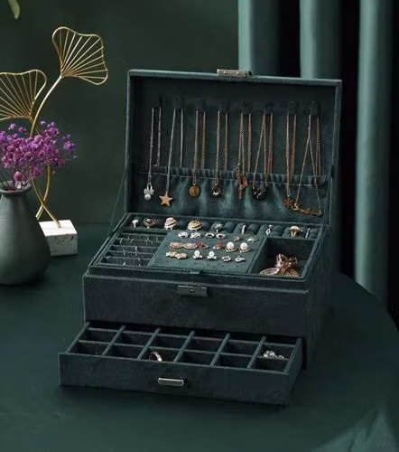 Smyckeskrin – Smyckesförvaring med Fack för Ringar & Halsband