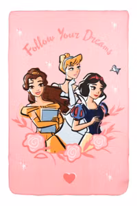 Disney Prinsesse Fleece Tæppe 100x150 cm – Blødt Børnetæppe