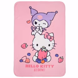 Hello Kitty Fruits fleecefilt 100x140cm