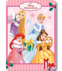 Disney Princess julfilt – Festlig Fe 100x140 cm