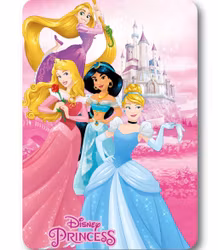 Disney Princess fleecefilt – Castle 100x140 cm