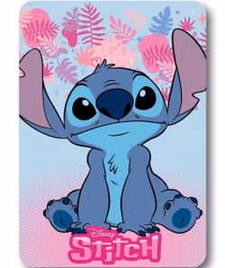Disney Lilo & Stitch fleecefilt – Paradise 100x140 cm | Rosa barnfilt