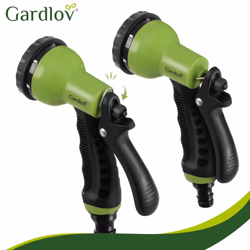 Automatisk Trädgårdsslangvinda 20 m – GARDLOV Väggmonterad Slangvinda med 7-läges Sprutpistol & 180° Rotation