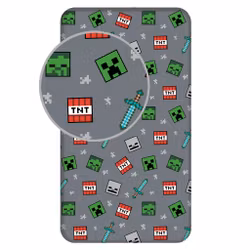 Minecraft "We Got This" dra-på-lakan 90x200 cm