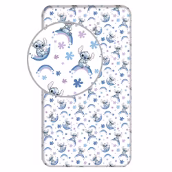 Disney Lilo & Stitch Rainbow dra-på-lakan 90x200 cm