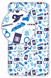 Polis dra-på-lakan 90x200 cm