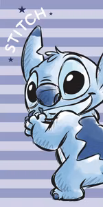 Disney Lilo & Stitch Stripes Strandhandduk 70x140 cm – Snabbtorkande
