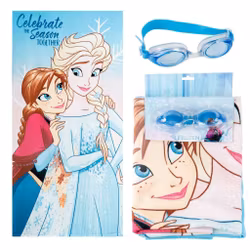 Disney Frost “Celebrate” Badhandduk & Simglasögon Set – Snabbtorkande