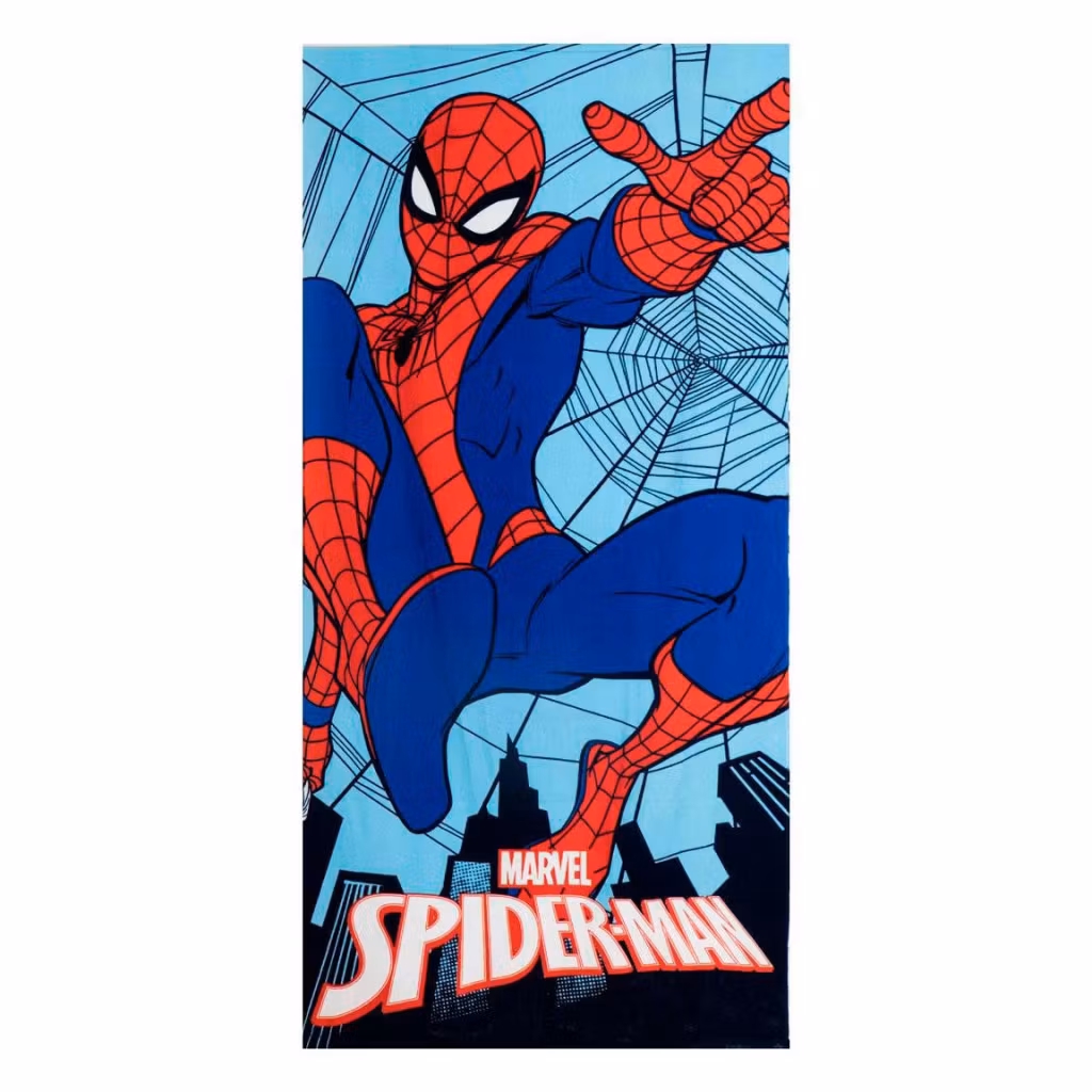 Spiderman “Jump” Badhandduk & Simglasögon Set – Snabbtorkande