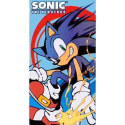 Sonic the Hedgehog “Electric Speed” Strandhandduk 70x140 cm – Snabbtorkande