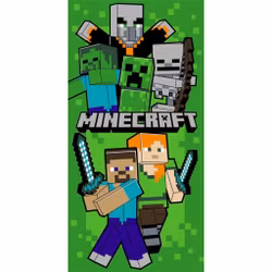 Minecraft “Swordfight” Strandhandduk 70x140 cm – Snabbtorkande