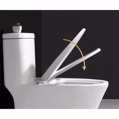 Myktlukkende toalettsete – Avtakbart og universelt i hvitt design