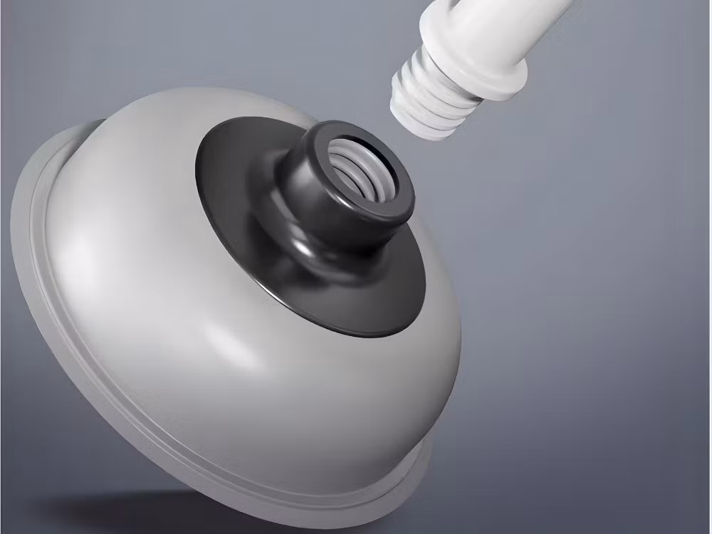 Sugkopp för toalett, handfat och kök – stark gummisugkopp med sugkopp