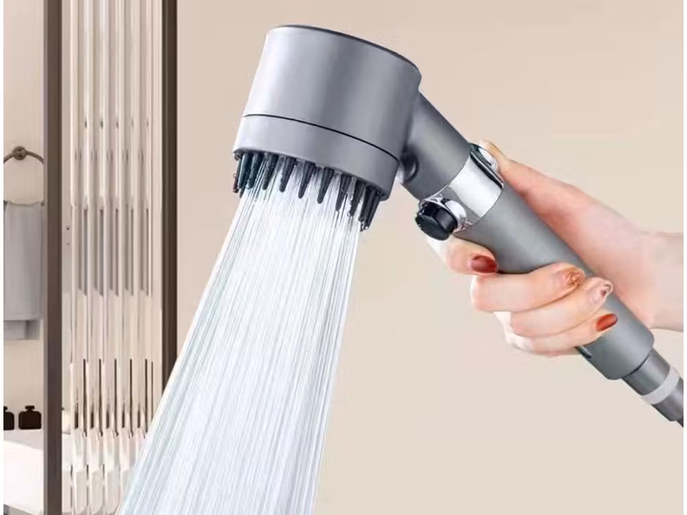 Duschhandtag 3 lägen med utbytbart filter, stoppfunktion ekonomisk