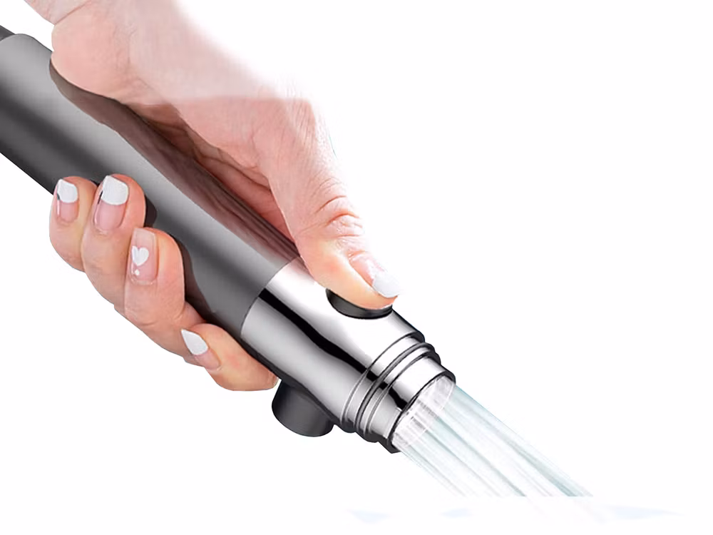 Duschhandtag 3 lägen med utbytbart filter, stoppfunktion ekonomisk