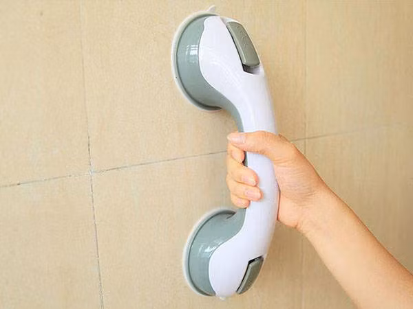 Sugkoppshandtag för badrum – Säker & enkel montering utan borrning