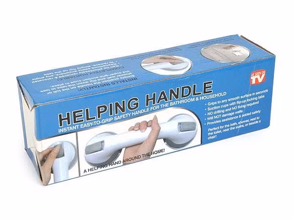 Sugkoppshandtag för badrum – Säker & enkel montering utan borrning