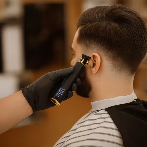 Skäggtrimmer & Hårklippare SOULIMA 25429 – Trådlös med 6 Kammar