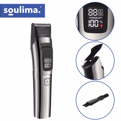 Soulima 8-i-1 Trimmer – Hårklippare & Skäggtrimmer USB-C IPX6