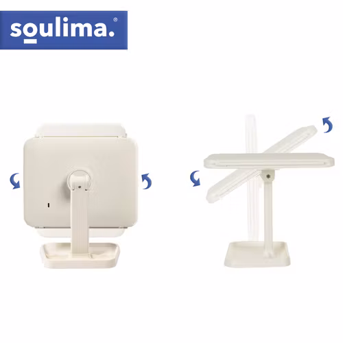 LED Sminkspegel med Förstoring – Utdragbar 3-panel Soulima