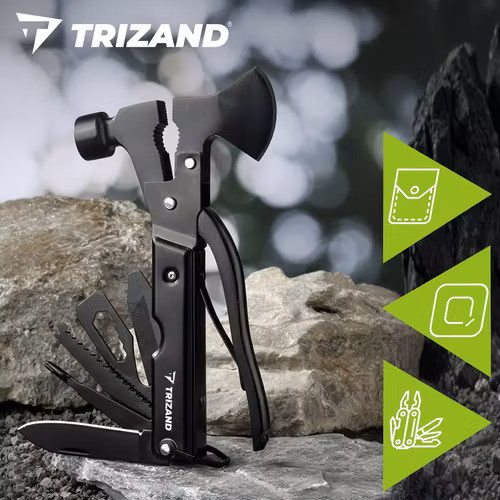 Multiverktyg 17-i-1 – Kompakt Taktiskt Verktyg för Camping & Överlevnad