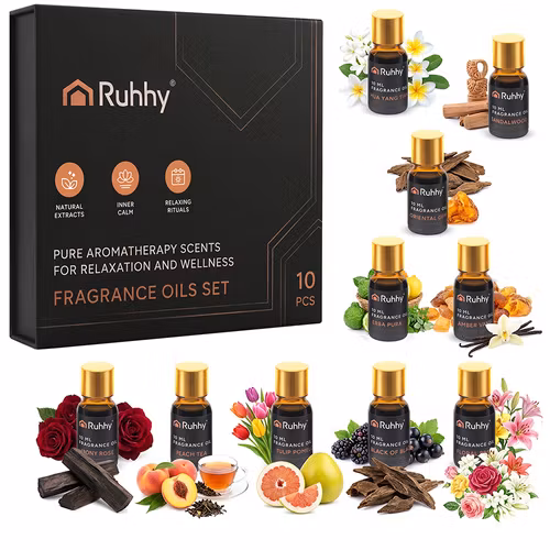 Doftolja Set 10x10 ml – Aromoljor för Diffusor & Aromaterapi