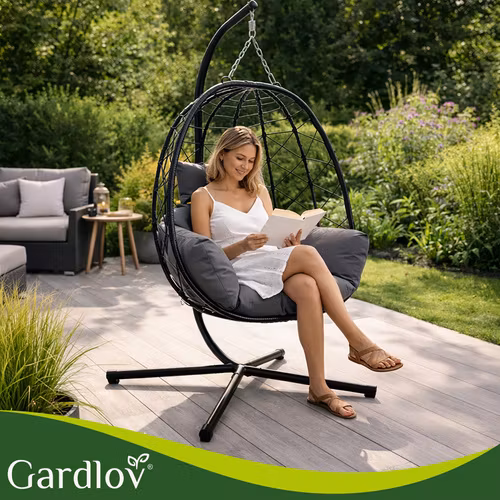 Hängstol Cocoon med stativ 150 kg – Gardlov | Bekväm hänggunga