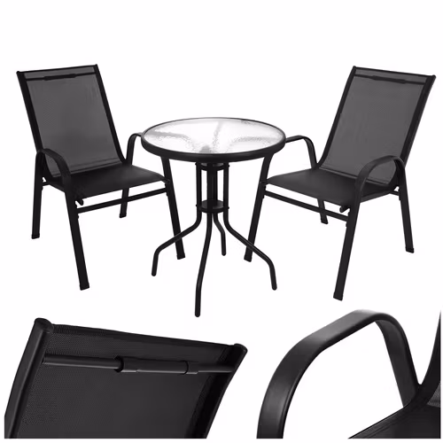 Balkongmöbelset – Bord + 2 stolar Gardlov